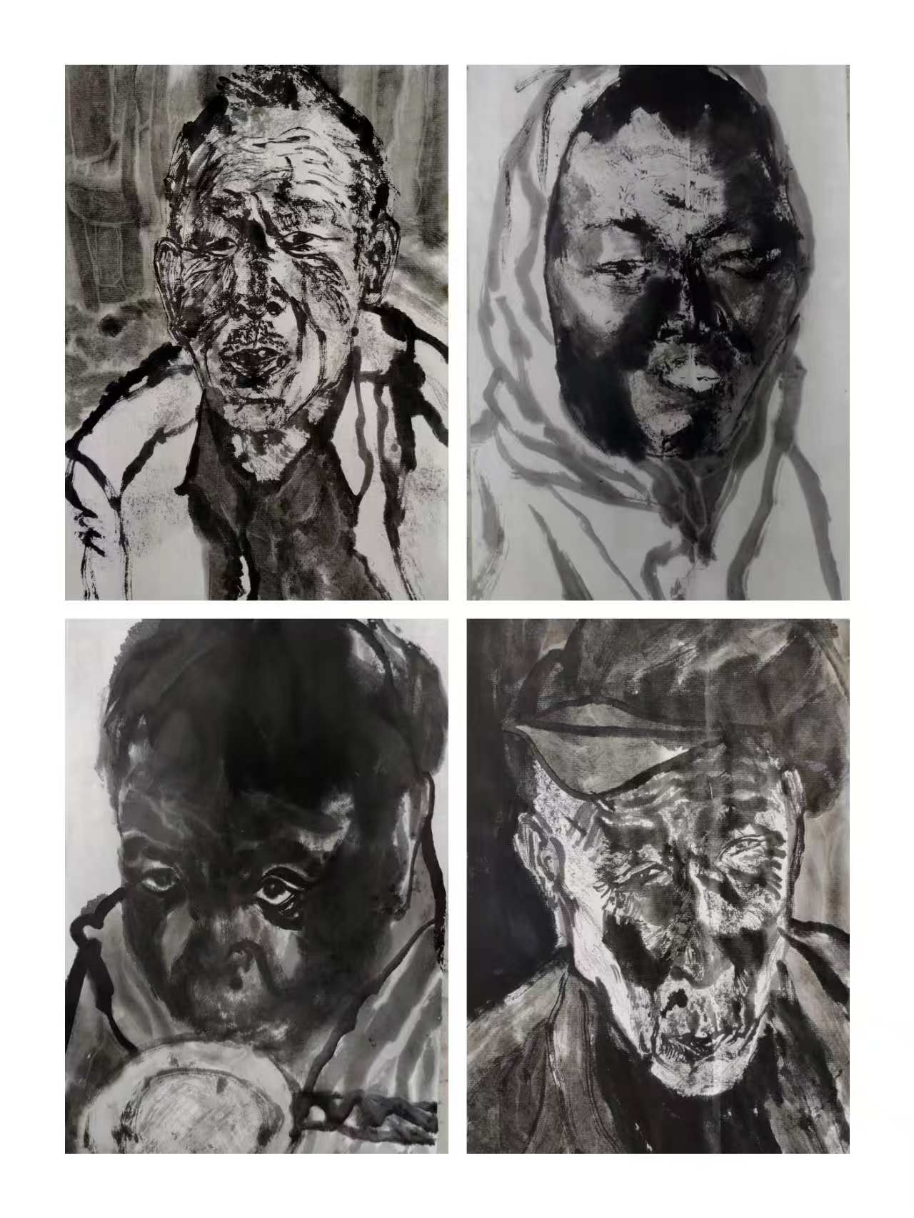 刘凯国画作品《墨骨》50X70cm .jpg